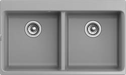 RIVELATO Мойка AXEL 90-2D 2-чаши 870*520мм grigio metallizzato арт. 250_100_Array